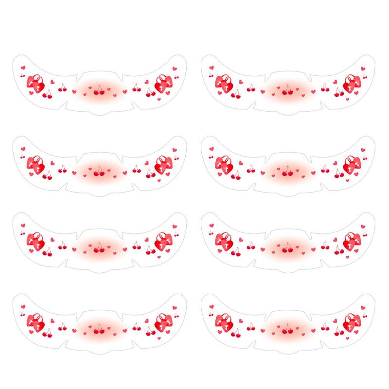 8pcs Valentine's Day Waterproof 3D Freckle Makeup Face Temporary Tattoos